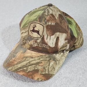 John Deere Advantage Timber Snapback Hat Adult Camo Brown Cary Francis Group Cap